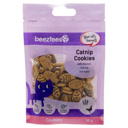 Beeztees Katzensnack Catnip Cookies mit Huhn 50 g – Bild 1 von 1