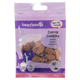 Beeztees Katzensnack Catnip Cookies mit Thunfisch 50 g – Bild 1 von 1