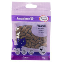 Produktbild von Beeztees Katzensnack Kissen mit Lachs 70 g