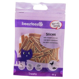 Beeztees Katzensnack Slices Huhn und Kabeljau 50 g – Bild 1 von 1