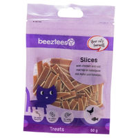 Produktbild von Beeztees Katzensnack Slices Huhn und Kabeljau 50 g