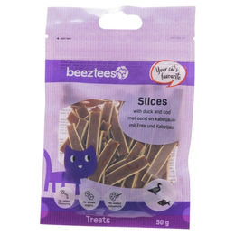 Beeztees Katzensnack Slices mit Ente und Kabeljau 50 g – Bild 1 von 1