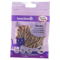 Produktbild von Beeztees Katzensnack Slices mit Ente und Kabeljau 50 g