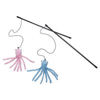 Produktbild von Beeztees Katzenspielzeug Angel Bory interaktive Plüschkrake bunt 48 cm