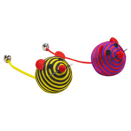 Produktbild von Beeztees Katzenspielzeug Ball Lary mit Glöckchen bunt für Katzen aller Altersstufen 13x5,5 cm