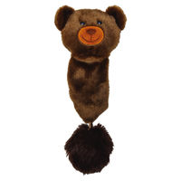 Produktbild von Beeztees Katzenspielzeug Bär Balu aus Plüsch mit Catnip in Braun 24x8,5cm