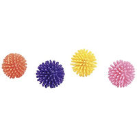 Produktbild von Beeztees Katzenspielzeug Bunte Igelbälle aus Kunststoff 4er Set