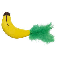 Produktbild von Beeztees Katzenspielzeug Dschungel Banane aus Plüsch mit Katzenminze Gelb Braun