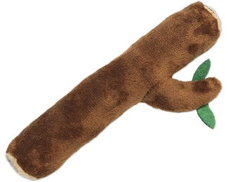 Beeztees Katzenspielzeug Dschungel Baumstamm aus Plüsch mit Katzenminze in Braun – Bild 1 von 3