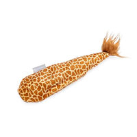 Produktbild von Beeztees Katzenspielzeug Dschungel Giraffenschwanz aus Plüsch mit Katzenminze Braun 30x8x3 cm