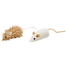 Beeztees Katzenspielzeug Eco Maus Seerp Plüsch 2er-Set – Bild 1 von 2