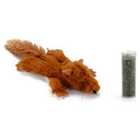 Produktbild von Beeztees Katzenspielzeug Gily Plüsch Eichhörnchen mit Katzenminze Braun 14 cm - 14 cm