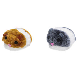 Beeztees Katzenspielzeug Hamster aus Plüsch mit Vibration und buntem Design – Bild 1 von 3