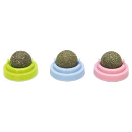 Beeztees Katzenspielzeug Jumz Catnipbälle 3er-Set aus Naturmaterial bunt – Bild 1 von 6