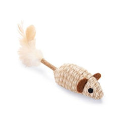 Beeztees Katzenspielzeug Maus aus Naturmaterial mit Catnip und Matatabi – Bild 1 von 8