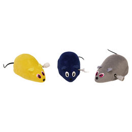 Beeztees Katzenspielzeug Maus aus Samt in bunten Farben – Bild 1 von 4
