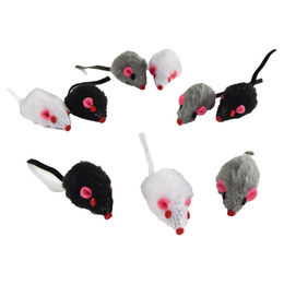 Beeztees Katzenspielzeug Plüsch Spielmaus Mini Bunt 9 Stück – Bild 1 von 3