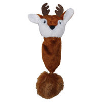 Produktbild von Beeztees Katzenspielzeug Rentier Vix aus Plüsch mit Catnip braun 24x8,5 cm
