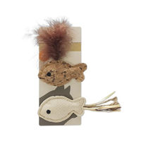 Produktbild von Beeztees Katzenspielzeug Sadie Fisch aus Plüsch mit Catnip in Braun und Beige