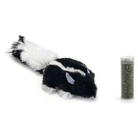 Produktbild von Beeztees Katzenspielzeug Snuffy Plüsch mit Katzenminze Schwarz Weiß 14 cm