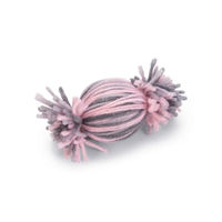 Produktbild von Beeztees Katzenspielzeug Toffee Ball mit Catnip in Rosa-Grau und Bunt
