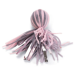 Beeztees Katzenspielzeug Wolle Oktopus Ball Octy grau-rosa 12 x 4 x 4 cm – Bild 1 von 2