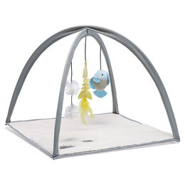 Beeztees Katzenspielzeug Xabia Spielmatte für Kitten Grau mit Seil – Bild 1 von 13