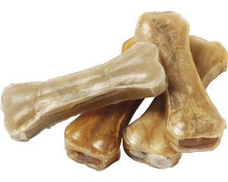 Beeztees Kauknochen aus Rinderhaut für Hunde 100 g – Bild 1 von 3