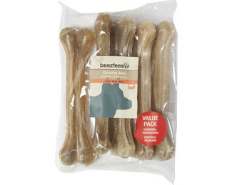 Beeztees Kauknochen Rinderhaut für Hunde 105 g ohne Farb- und Aromastoffe sowie Konservierungsstoffe – Bild 1 von 3