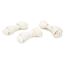 Produktbild von Beeztees Kauknoten Weiß für Hunde Adult Monoprotein aus Büffel und Rind 26 cm - 160 g