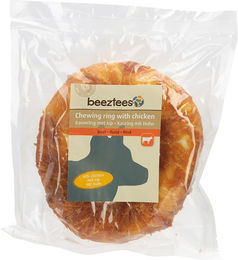 Beeztees Kauring aus Rinderhaut mit Huhn Ø 12,5 cm Kausnack ohne Farb- und Aromastoffe – Bild 1 von 2