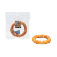 Produktbild von Beeztees Kausnack Kauring Rinderhaut mit Huhn ohne Zucker und Farbstoffe 19 cm