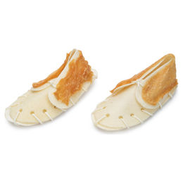 Produktbild von Beeztees Kausnack Kauschuhe mit Huhn glutenfrei für Hunde Adult