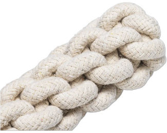 Beeztees Kauspielzeug Osa S aus Kaffeeholz und Baumwolle in Beige und Weiß – Bild 1 von 3