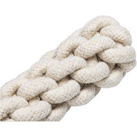 Produktbild von Beeztees Kauspielzeug Osa S aus Kaffeeholz und Baumwolle in Beige und Weiß