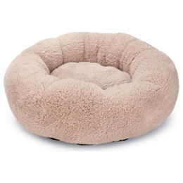 Beeztees Kavi Katzenbett aus Plüsch in Beige 45x45x15 cm – Bild 1 von 11