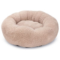 Produktbild von Beeztees Kavi Katzenbett aus Plüsch in Beige 45x45x15 cm