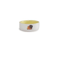 Produktbild von Beeztees Keramik-Futternapf für Meerschweinchen in Gelb und Weiß 10 cm