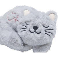 Produktbild von Beeztees Kitten Heartbeat Kuscheltier aus Plüsch Grau zur Beruhigung