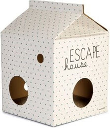Beeztees Kitten Katzenhaus Escape Katzenhöhle aus Pappe in Weiß – Bild 1 von 3