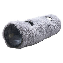 Beeztees Kitten Spieltunnel Nona aus Plüsch Grau 90 x 25 x 25 cm – Bild 1 von 8