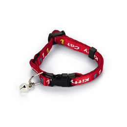 Beeztees Kitty Cat Katzenhalsband für Kitten rot aus Nylon mit Glocke verstellbar 17,5-23 cm – Bild 1 von 5
