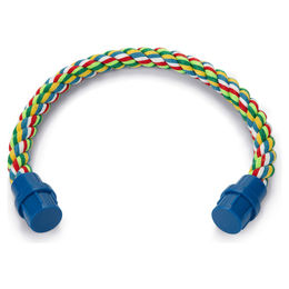 Beeztees Kletterseil Sitzstange aus Baumwolle für Vögel Bunt 37 x 1,6 cm – Bild 1 von 2