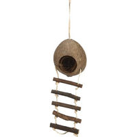 Produktbild von Beeztees Kokosnusshaus mit Leiter für Nager 30x10 cm - 30 cm