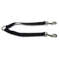 Produktbild von Beeztees Koppel Duo Doppelleine aus Nylon in Schwarz 17,5 cm x 20 mm