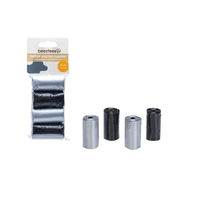 Produktbild von Beeztees Kotbeutel Nachfüllpack Schwarz Grau 80 Stück - 4 x 20 Stk.