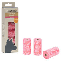 Produktbild von Beeztees Kotbeutel Rosa abbaubar 90 Stück