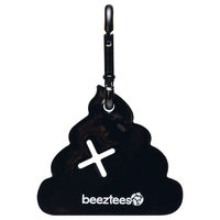 Produktbild von Beeztees Kotbeutelspender Samy Schwarz für Hunde aus Silikon