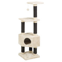 Produktbild von Beeztees Kratzbaum Figado für Katzen beige aus Plüsch 40x40x135cm