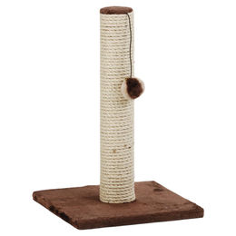 Beeztees Kratzbaum Gina Mini für Katzen Braun Plüsch und Sisal 30x30x45 cm – Bild 1 von 3